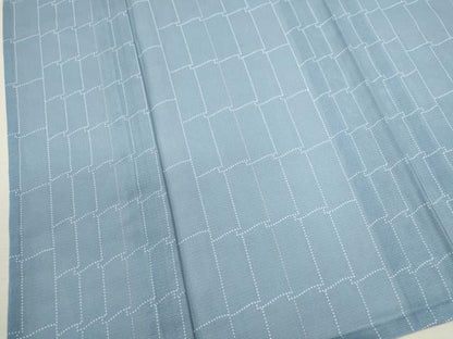 平和屋着物＊夏物 小紋 絽 瓦文 洗える着物 未使用 CABB2174ze
