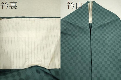 平和屋着物＊夏物 色無地 市松紋紗 正絹 逸品 未使用 CABB2176ze