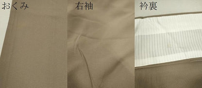 平和屋着物＊夏物 色無地 絽 空五倍子色 正絹 逸品 CABB2177ze