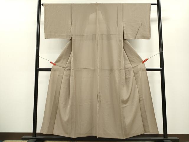 平和屋着物＊夏物 色無地 絽 空五倍子色 正絹 逸品 CABB2177ze