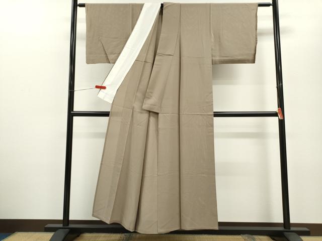 平和屋着物＊夏物 色無地 絽 空五倍子色 正絹 逸品 CABB2177ze