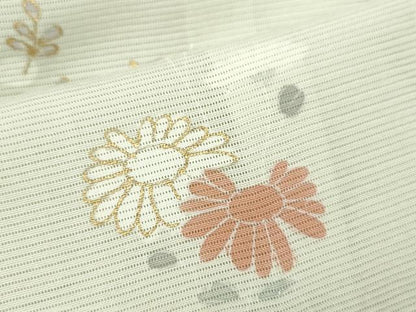 平和屋着物＊夏物 訪問着 絽 草花文 金彩 正絹 逸品 CABB2180ze