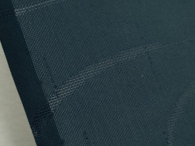 平和屋着物＊夏物 紗紬 色無地 雲取り紋紗 青藍色 正絹 逸品 CABB2181ze