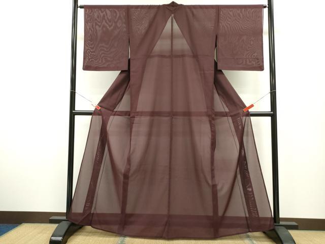 平和屋着物＊夏物　洗える最高級着物　＜英＞はなぶさ謹製　色無地　絽　紫鳶色　洗える着物　CABB2190ze 楽天市場】洗える 着物 英の通販