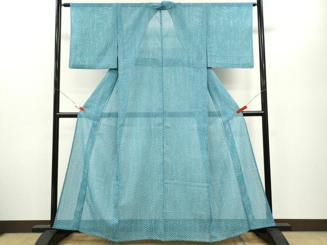 平和屋着物＊夏物　小紋　絽　鹿の子文様　洗える着物　CABB2192ze 平和屋着物＊夏物 小紋 絽 鹿の子文様 洗える着物 CABB2192ze