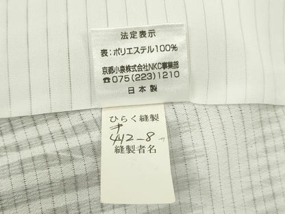 平和屋着物＊夏物 小紋 絽 燕横段文 洗える着物 CABB2197ze