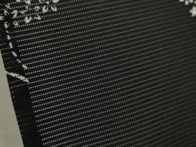 平和屋着物＊夏物 小紋 絽 枝葉文 黒地 洗える着物 CABB2200ze