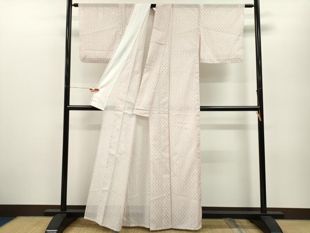 平和屋着物＊夏物　小紋　絽　格子　洗える着物　CABB2201ze 平和屋着物＊夏物 小紋 絽 格子 洗える着物 CABB2201ze