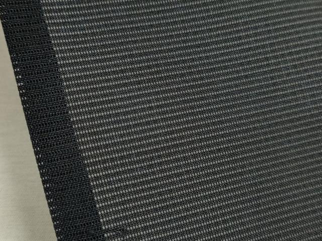 平和屋着物＊夏物 小紋 絽 舞蝶芝草楓文 黒地 洗える着物 CABB2206ze
