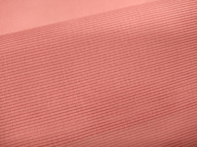 平和屋着物＊夏物 色無地 絽 甚三紅色 洗える着物 CABB2212ze