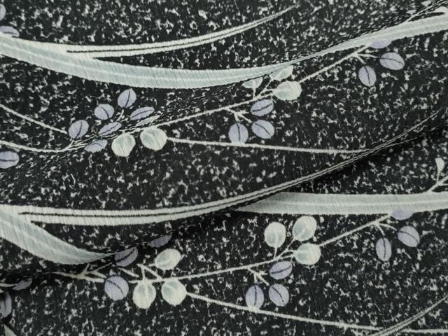 平和屋着物＊夏物 小紋 萩 たたき染め 洗える着物 CABB2213ze