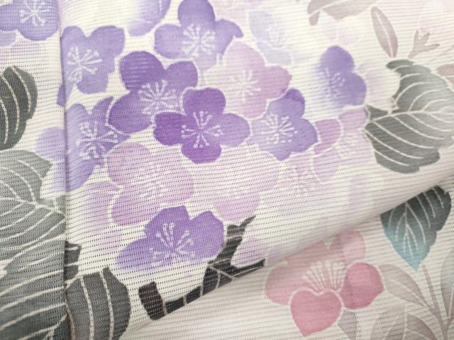 平和屋着物＊夏物　訪問着　絽　枝花文　洗える着物　AABB2562jd 平和屋着物＊夏物 訪問着 絽 枝花文 洗える着物 CABB2218ze