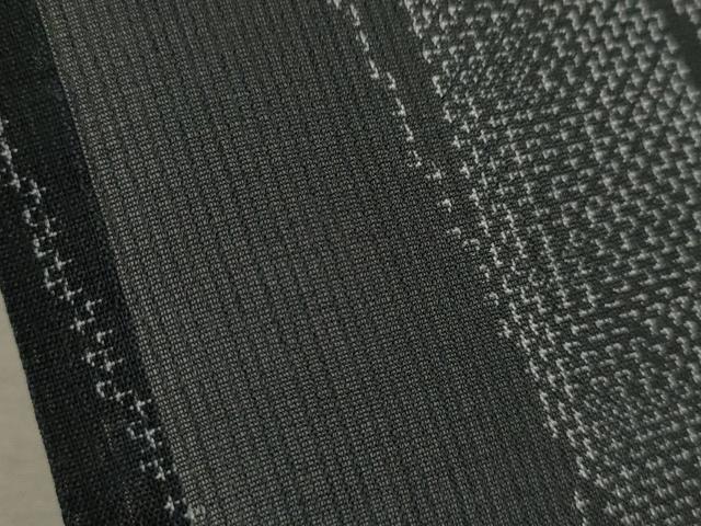 平和屋着物＊夏物 小紋 紗 吉祥間道 黒地 洗える着物 CABB2219ze