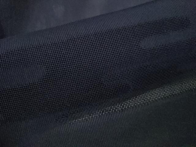 平和屋着物＊夏物 色無地 エ霞紋紗 紺色 正絹 逸品 未使用