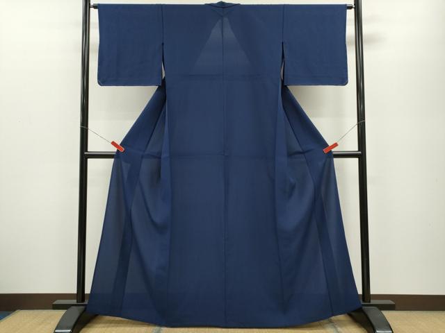平和屋着物＊夏物 色無地 絽 銀鉄色 正絹 逸品 未使用 CABB2227ze