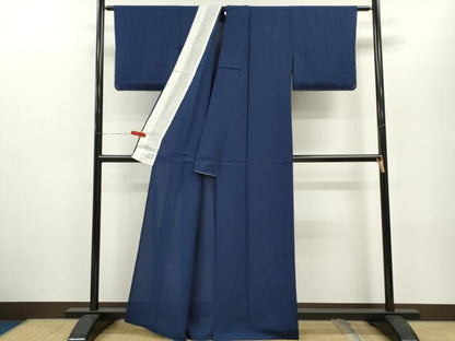 平和屋着物＊夏物 色無地 絽 銀鉄色 正絹 逸品 未使用 CABB2227ze