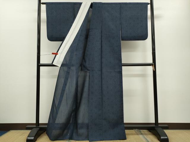 平和屋着物＊夏物　本場大島紬　夏大島　麻の葉文様　正絹　逸品　CABB2228ze