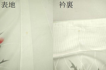 平和屋着物＊夏物 訪問着 絽 枝花文 正絹 逸品 CABB2229ze