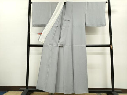 平和屋着物＊夏物 色無地 絽 銀鉄色 正絹 逸品 未使用 CABB2230ze
