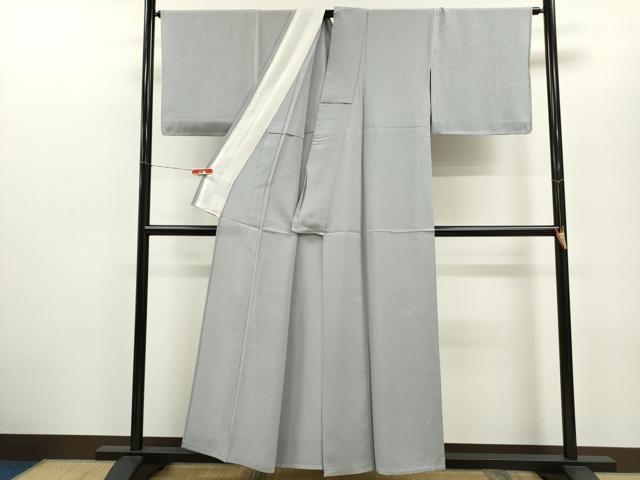 平和屋着物＊夏物 色無地 絽 銀鉄色 正絹 逸品 未使用 CABB2230ze