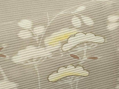 平和屋着物＊夏物 訪問着 草花文 金彩 正絹 逸品 CABB2231ze