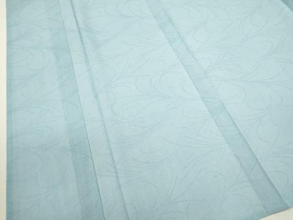 平和屋着物＊夏物　色無地　草木紋紗　空色　正絹　逸品　未使用　CABB2232ze
