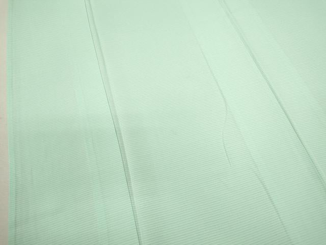 平和屋着物＊夏物 色無地 絽 白緑色 正絹 逸品 CABB2233ze