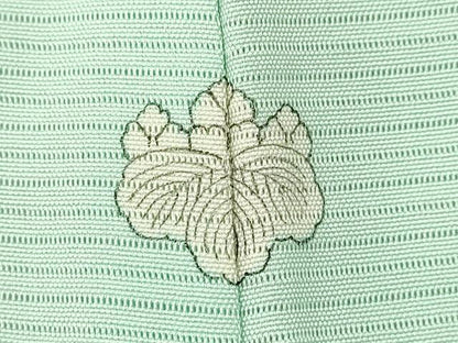 平和屋着物＊夏物 色無地 絽 白緑色 正絹 逸品 CABB2233ze