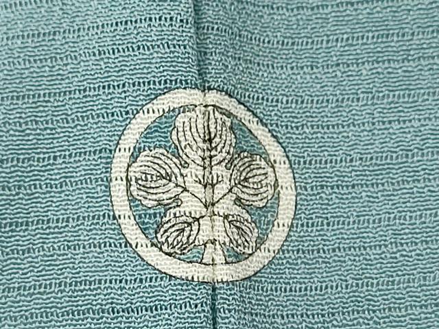平和屋着物＊夏物 本加賀友禅作家 梶山伸監修 色無地 絽縮緬 浅縹色 正絹 逸品 CABB2236ze