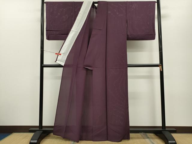 平和屋着物＊夏物　色無地　絽　似せ紫色　正絹　逸品　CABB2240ze 平和屋着物＊夏物 色無地 絽 似せ紫色 正絹 逸品 CABB2240ze