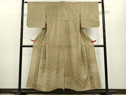 平和屋着物＊夏物 訪問着 絽 草花文 暈し染め 正絹 逸品 CABB2245ze