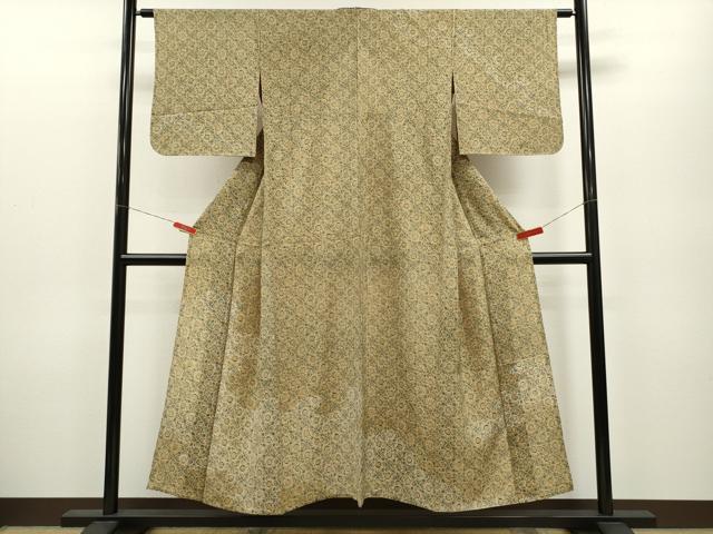 平和屋着物＊夏物 訪問着 絽 草花文 暈し染め 正絹 逸品 CABB2245ze