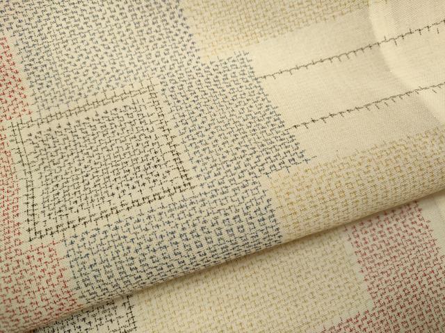 平和屋着物＊夏物 紗紬 色紙重ね文 正絹 逸品 CABB2256ze