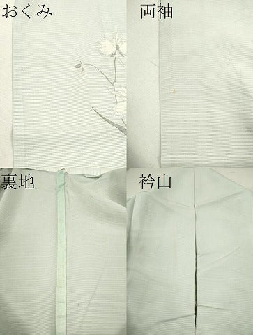 平和屋着物＊夏物　訪問着　絽　鷺草　銀彩　正絹　逸品　CABB2257ze 平和屋着物＊夏物 訪問着 絽 鷺草 銀彩 正絹 逸品 CABB2257ze 平和