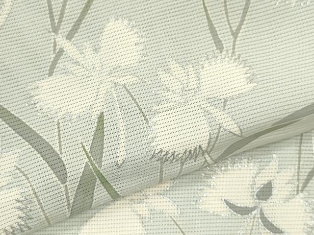 平和屋着物＊夏物 訪問着 絽 鷺草 銀彩 正絹 逸品 CABB2257ze