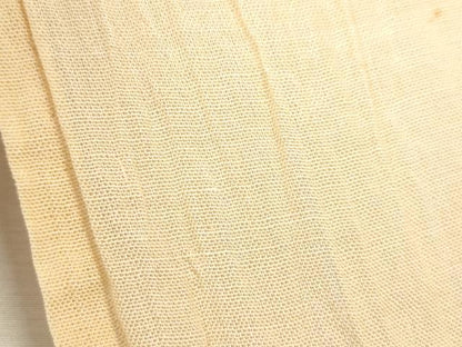 平和屋着物＊夏物 小千谷ちぢみ 色無地 雄黄色 麻 逸品 CABB2258ze