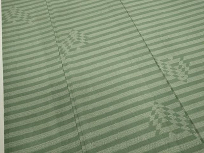 平和屋着物＊夏物 本場大島紬 夏大島 150亀甲 縞吉祥文 正絹 逸品 CABB2260ze
