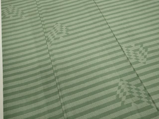 平和屋着物＊夏物 本場大島紬 夏大島 150亀甲 縞吉祥文 正絹 逸品 CABB2260ze