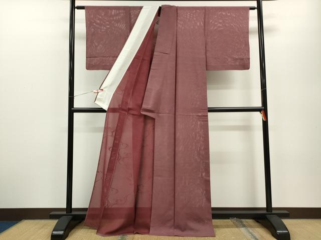 平和屋着物＊夏物 江戸小紋 絽 唐草紋紗 行儀 正絹 逸品 CABB2263ze