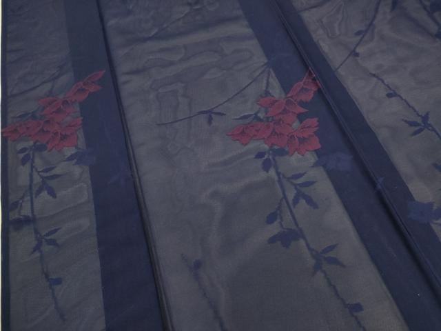 平和屋着物＊夏物　小紋　紗　枝花文　正絹　逸品　未使用　CABB2264ze 平和屋本店□夏物 小紋 絽 紗 まとめて20点 蝶 花柄 型染め 着用可能