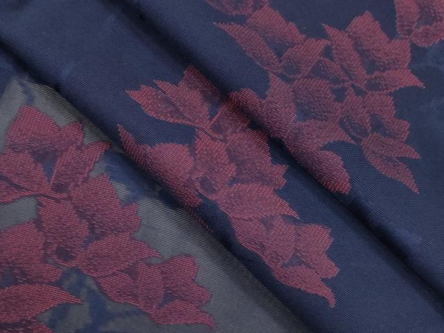 平和屋着物＊夏物 小紋 紗 枝花文 正絹 逸品 未使用 CABB2264ze