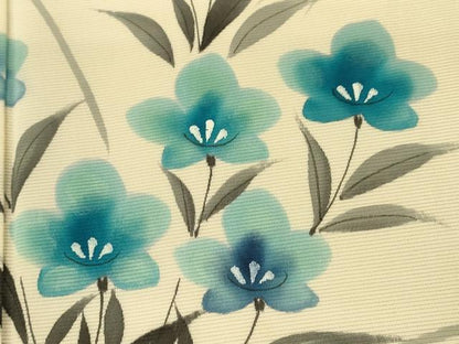 平和屋着物＊夏物 訪問着 絽 手描き 草花文 正絹 逸品 CABB2265ze