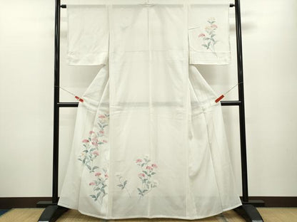 平和屋着物＊夏物 訪問着 絽 枝花文 正絹 逸品 未使用 CABB2267ze