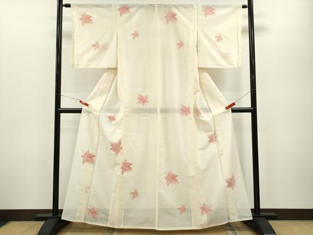 平和屋着物＊夏物 訪問着 絽 楓文 正絹 逸品 未使用 CABB2269ze