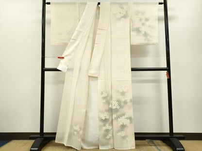 平和屋着物＊夏物 訪問着 絽 紫陽花 暈し染め 正絹 逸品 CABB2273ze