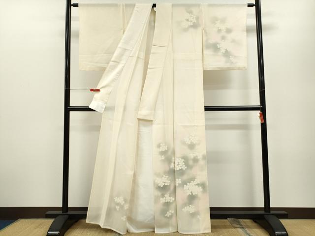 平和屋着物＊夏物 訪問着 絽 紫陽花 暈し染め 正絹 逸品 CABB2273ze