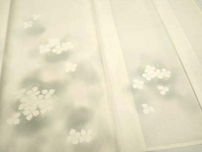 平和屋着物＊夏物 訪問着 絽 紫陽花 暈し染め 正絹 逸品 CABB2273ze