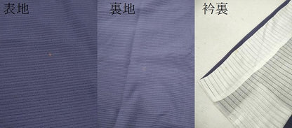 平和屋着物＊夏物 色無地 絽 紺藍色 正絹 逸品 未使用 CABB2274ze