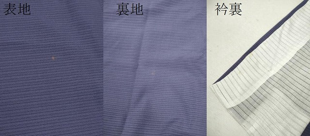 平和屋着物＊夏物 色無地 絽 紺藍色 正絹 逸品 未使用 CABB2274ze