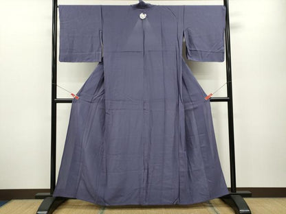 平和屋着物＊夏物 色無地 絽 紺藍色 正絹 逸品 未使用 CABB2274ze
